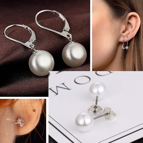 925 Sterling Silver Earring Making Supplies Ear Hooks Rings Butterfly Back in Saudi Arabia