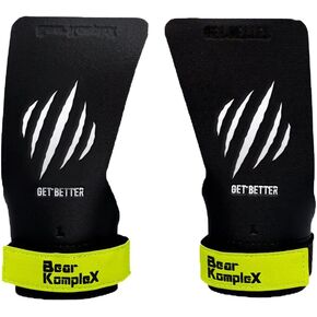 Bear KompleX Black Diamond No Hole Grips for Crossfit - Lightweight, High Performance Weightlifting Grips, Protect Hands and Provides Comfort - Great for Cross Training, Powerlifting