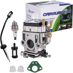 Carburetor Kit Fits for 43cc 47cc 49cc 50cc Scooter Dirt Mini Pocket Bike Motorcycle 2-Stroke Engine 15mm Replace Carb