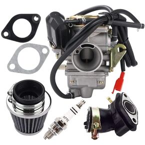 GY6 carburetor compatible with 150cc QMJ152/157 QMI152/157 4 Stroke Engines scooter ATV kart moped UTV 4 wheeler Kazuma Baja Kymco Taotao
