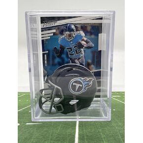 خوذة تينيسي تايتانز NFL Draft Shadowbox مع بطاقة ديريك هنري in Kuwait