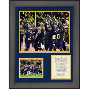 مجموعة صور مجمعة من Michigan Wolverines 2023 للبطولة الوطنية لكرة القدم في الكلية مقاس 12 × 15 بوصة in Saudi Arabia