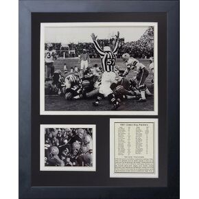 Legends Never Die Green Bay Packers Ice Bowl The Sneak Framed Photo Collage, 11x14-Inch, (11485U)