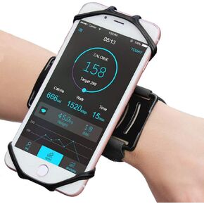 Wristband Armband Phone Holder, 360° Rotatable Sports Wristband for iPhone 11 Pro Max XR XS X 8 7 6 6s Plus, Galaxy, Google Pixel,Forearm Armband Phone Holder