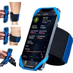 Cikyner Running Armband, 3 in 1 Running Phone Holder Sports Armband Bicycle Phone Holder 360° Rotatable & Detachable Running Phone Armband for 4.5-10'' iPhone Huawei for Gym Running Hiking