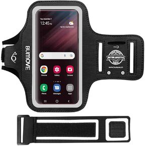 Running Armband for Samsung Galaxy S24 Ultra,S23 Ultra,S22 Ultra,S22 Ultra,Gym Workouts Sports Phone Arm Band, with Card Holder (Black)