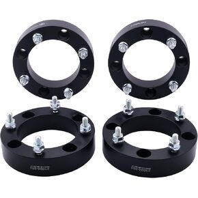 VLAOSCHI Black Forged 4x156 ATV Wheel Spacers 1 Inch with 12x1.5 Studs Compatible with Polaris 4 Lug 4/156 for 2013+ Ranger | 2014+ RZR XP 1000 | 2015+ RZR S 900 Trail 900 XC - Pack of 4 in Saudi Arabia