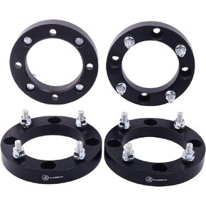 فواصل عجلات VLAOSCHI سوداء مزورة 4x156 ATV مقاس 1.5 بوصة مع مسامير 12x1.5 متوافقة مع فاصل عجلات Polaris 4 Lug 4/156 لعام 2013+ Ranger | 2014+ RZR XP 1000 | 2015+ RZR S 900 Trail 900 XC - عبوة من 4 قطع