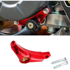 Canitu Black Shift Shaft Brace,Anodize CNC Billet Aluminum Shifter Support Holder Sprocket Cover Carrier with 2 Bolts Support Bracket for Honda CRF110 2013-2023