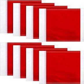 8 Pcs Soccer Corner Flags Referee Flags Replacement Red Portable Soccer Football Field Corner Flags Soccer Flags for Soccer Poles Training Equipment Football Field Fitness Training and Practice