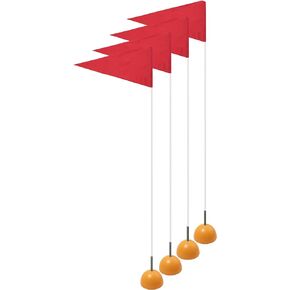 Champion Sports Indoor/Outdoor Spring Loaded Soccer Corner Flags Multi, 60"H X 1/2" Set Of 4