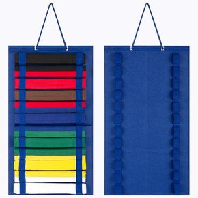 JOYMOMO Karate Belt Display Rack Holds 10 Karate Belts, Hanging Martial Arts Belt Display for Martial Arts Learners(No Accessories Included)