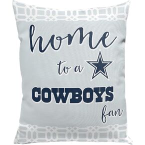 Northwest Official NFL Dallas Cowboys Sweet Home Fan Decorative Pillow, Team Colors, 15" x 12"
