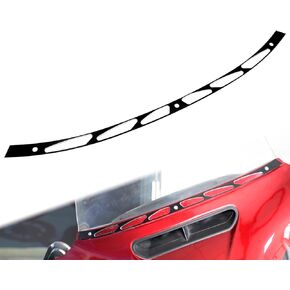 Motorcycle Slotted Windshield Trim Fit For Harley Touring Electra Glide Street Glide Trike FLHT FLHTC FLHTCU FLHX 2014-2024 (Black-B)