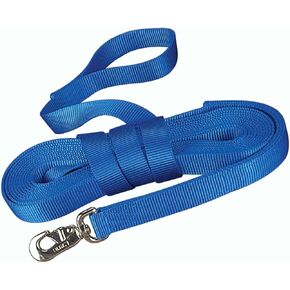 Hamilton 1-Inch Single Thick Nylon Horse Long Line with Swivel Snap 26 Feet, Berry Blue