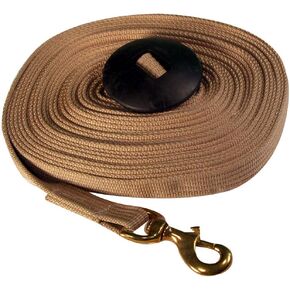 Cotton Lunge Line with Rubber Stop, 35 Feet
