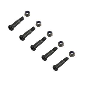 Minho Brake Lever Fastening Bolt with Lock Nut Fit for Most Motorcycle Scooter Mopeds Brake Lever，5Pcs