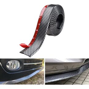 Universal Car Front Bumper Protector, TPVC Material, Black, 2.5M/8.2ft, for Most Cars, Trucks, SUVs