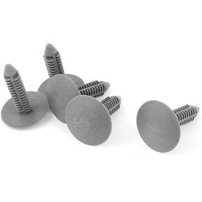 uxcell 5 Pcs 7x7mm Hole Gray Push in Plastic Rivets Car Door Panel Fastener