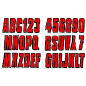 Hardline Products Series 320 Factory Matched 3-Inch Boat & PWC Registration Number Kit, Silver/Black (SIBLK320)