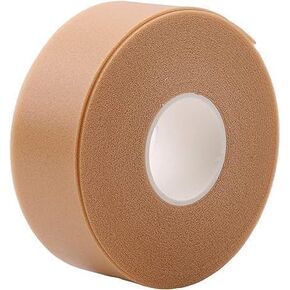 Yellow-Brown Moleskin for Feet Mole Skin Bandage Roll with Extra Templates Heavy Duty Fabric Padding Tape for Shoe Friction Practical Design Moleskin, Foot Health, Health Care