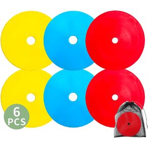 Flat Cones, Soccer Cones, Spot Markers, Field Court Markers, Sit Spots, Flat Discs, Soccer Training Equipment, Agility Practice, SGS Verified, Made in Taiwan