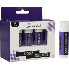 8 Piece Saxophone Clarinet Cork Grease, Lubricating Tube Cleaning Care Product for Clarinets, Saxophones, Oboes, Flutes, Bass Clarinets, Etc.