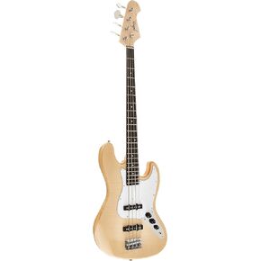 Monoprice 4 String Acoustic-Electric Bass Guitar, Right (625741)