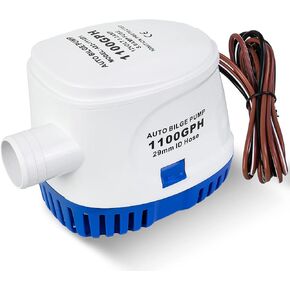ECO-WORTHY Automatic 12V Bilge Pumps for Boats 1100GPH Auto with Float Switch for RV Caravan
