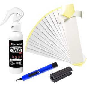 EAGLE WORK Golf Grip Kits for Regripping Golf Clubs, Four Options Available (Standard Kit A/B, Full Kit A/B), Grip Tape, Grip Solvent