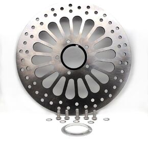 MZS Motorcycle Brake Disc Rotor, 11.5" Front Rotor Accessories Compatible with Touring Models 84-07 | Sportster 84-13 | Softail 84-14 | Dyna 91-05 | Super Glide 84-91 | Road King 84-07 in Saudi Arabia