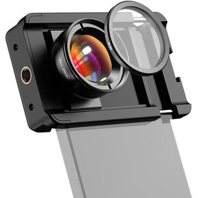 100mm Macro Lens Kit 10X HD Macro Photography Lens, with CPL Filter Kit/Universal Lens Clip/Storage Box Replacement, Macro Lens Attachment for Smartphones