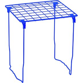 LockerMate Stac-A-Shelf Locker Shelf, Stackable Organizer, Extra Tall, Fits Standard Size School Lockers, Blue