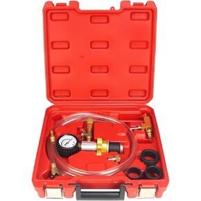 TradeINArt Auto Coolant Vacuum Kit Cooling System Vacuum Radiator Kit Refill & Purging Tool Radiator Coolant Refill Tool Kit Pneumatic Vacuum Antifreeze Change Filler Set for Car Van SUV Truck