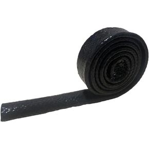 3/4" ID Black Silicone Coated Fiberglass Heat Shielded Sleeve Fire Thermo Armor Heat Insulation for Hose Lines & Electrical Wiring 5FT