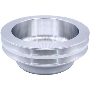 1 PC SHLPDFM Crankshaft Pulley 2 Groove Long Water Pump Compatible with SB Chevy engines SBC 265 283 305 327 350 383 400 Polished Billet Aluminum Lower