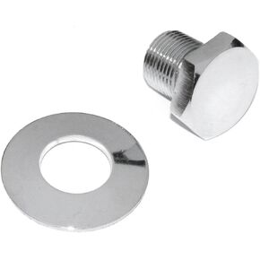 AC105241 Crankshaft Pulley Bolt (Chrome with Washer for VW Beetle)