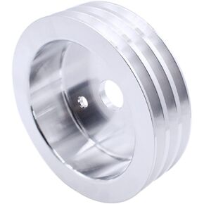 Triple Groove SWP Crankshaft Pulley FOR SB SBC Chevy 350 Short Water Pump Crank Pulley