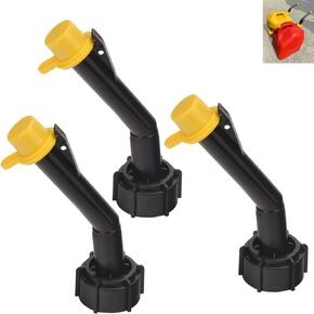 Fuel Gas Can Jug Spouts Nozzles Rings & Caps for Blitz 900302 900092 900094 Old Style, Use for Fuel, Diesel, Kerosene, Gas and Water - 5 gallon gas can spout (3 Pcs)