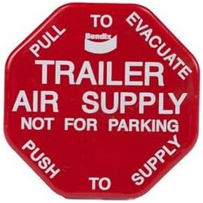 Bendix 298817 - New Knob Mv-3 Red, Trailer Air Supply