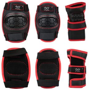 Kids Knee Pads Elbow Pads with Wrist Guards Protective Gear Set for Skating Cycling BMX Bike Skateboard Inline Scooter Riding Sports