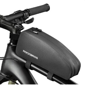 ROCKBROS Bike Bag Top Tube Bike Frame Bag Waterproof Two Zipper Pockets Bike Pouch Top Tube Bike Bags for Bicycles in Kuwait