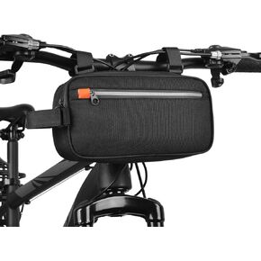 VENFOREST Bike Handlebar Bag Large-Capacity Bike Crossbar Front Bag Waterproof Bicycle Basket Frame Bags for Road Mountain Bicycle Outdoor Cycling Travel Hiking