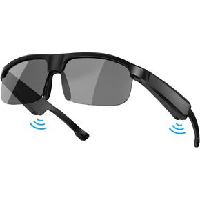 Smart Glasses, Polarized Bluetooth Sunglasses, Built-in Mic & Speakers, Voice Assistant, UV Protection Audio Sun Glass