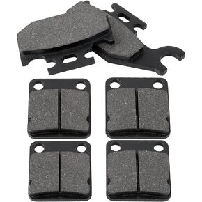 LOCOPOW Front and Rear Brake Pads for Yamaha Kodiak 400 450 2000 2001 2002 2003 2004 2005 Grizzly 400 450 2007 2008 2009 2010 Wolverine 450 Big Bear 400 YFM400 YFM450