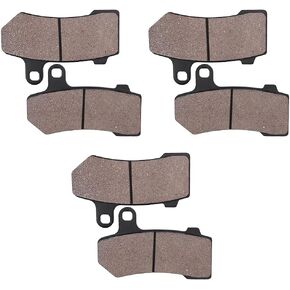 Cyleto Front and Rear Brake Pads for HARLEY DAVIDSON Touring FLHTC Electra Glide Classic 2008-2012 / FLHTCU Ultra Classic Electra Glide 2008-2017