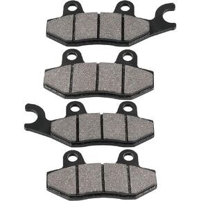 LOCOPOW Brake Pads for Kawasaki Teryx 4 800 750 2008-2023 Brute Force 650 750 2005-2023 Bayou 300 400 1989-2005 Mule Pro 820 1000 2015-2023 Front & Rear