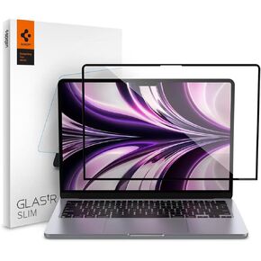 Spigen Tempered Glass Screen Protector [Glas.tR Slim] Designed for Macbook Air 13.6 inch (M3 / M2) - 1 Pack