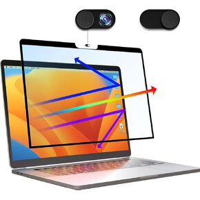 Anti Blue Light Screen Protector Compatible with MacBook Pro 13 Inch (2016-2022, M1, M2), High Definition/Anti Glare/Bubble Free Mac 13'' Laptop Screen Filter Reduces Digital Eye Strain