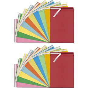 6 Pcs 6x9x2 inches Expandable Envelopes 150GSM Colored Catalog Envelopes self seal 40lb Colorful Printable Kraft Ultra Strong Peel & Seal For Mailing, Storage And Organizing Acid Free